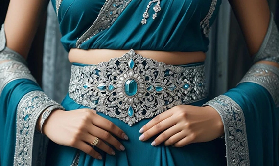 Stylish Silver Kandora