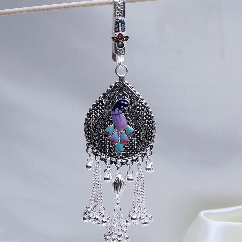 Peacock Design Silver Kamar Juda